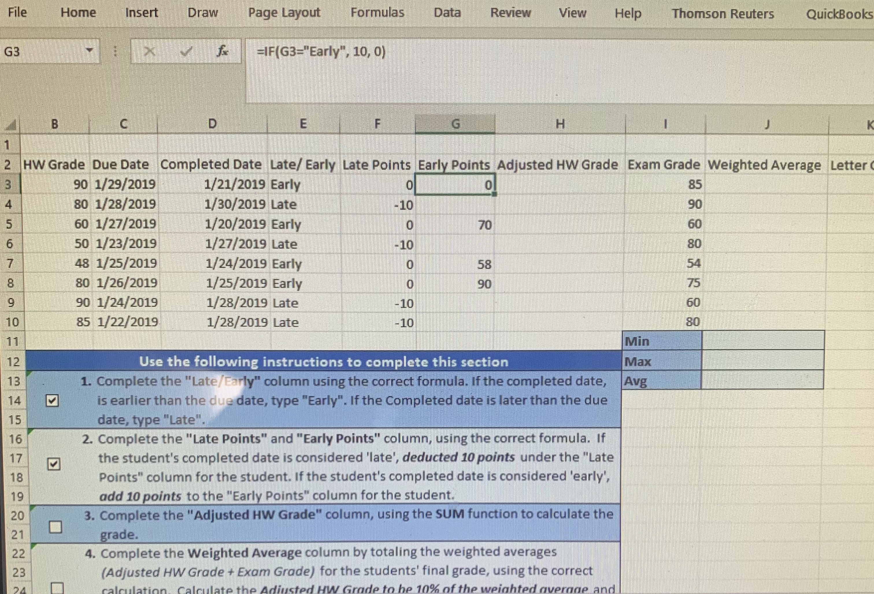 Grade Calculations Vlookup - Letter Grade Creating a Define Name Freeze Pane