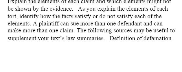  Explain the elements of each claim and which elements might not