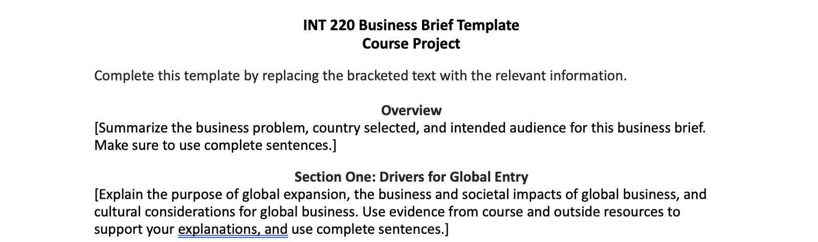 OverviewOver the past two modules, you have explored the fundamentals of global