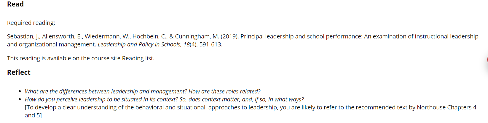 (2016). The impact of leadership on students outcomes: How successful school leaders