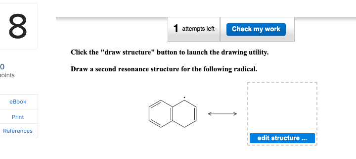  Click the "draw structure" button to launch the drawing utility. Draw