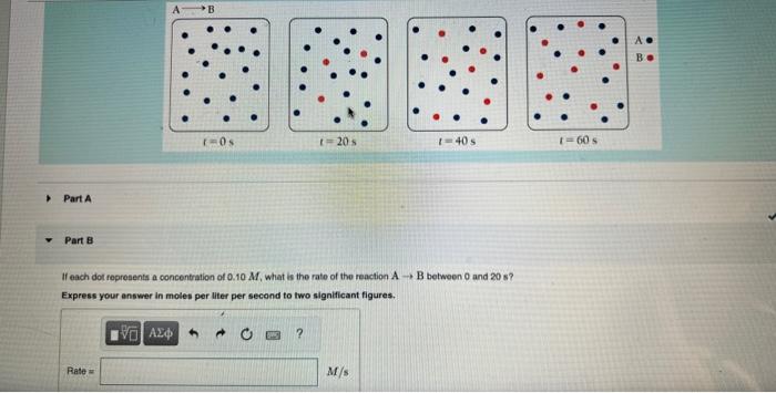  Part A Part 8 If each dot represents a concentration of