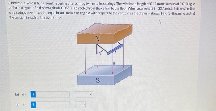 Need help fastNeed only typed answer by keyboard A horizontal wire is