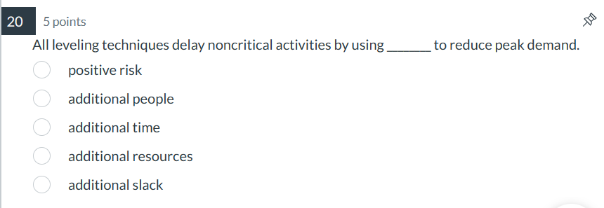 increased compressed reduced decelerated accelerated 5 points 5? All leveling techniques delay