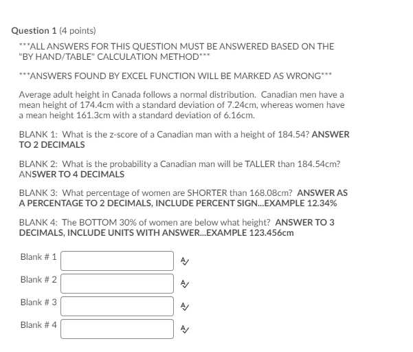 Statistics Questions Please use Math Reference.png as a resource for answering the