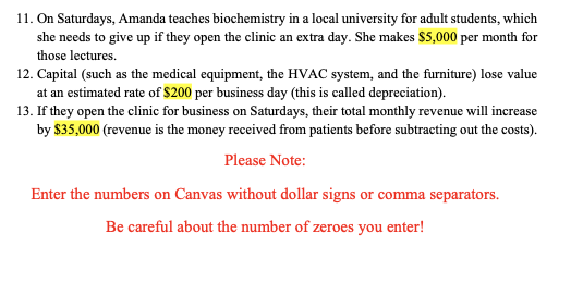 and the total monthly fixed cost of operations? Week 1 Homework Narrative