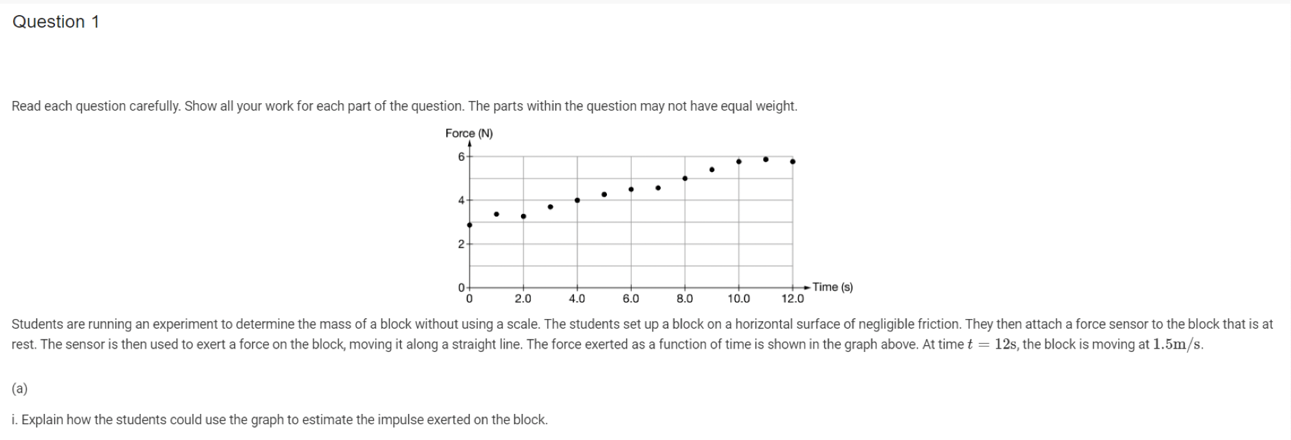 Please help (especially the very last part (e)) Question 1 Read each
