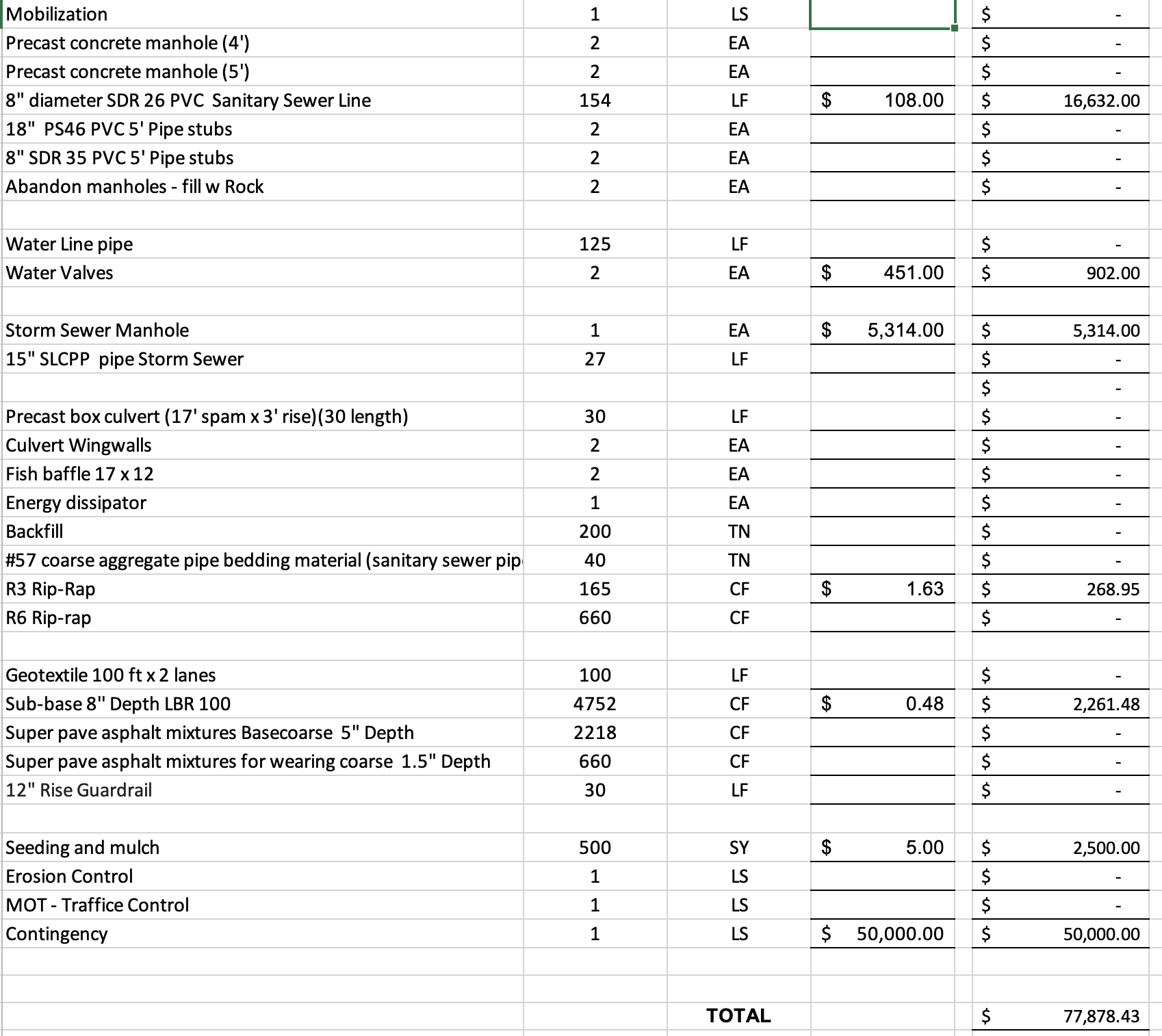 1. How long it will take to perform a bridge replacement. (It