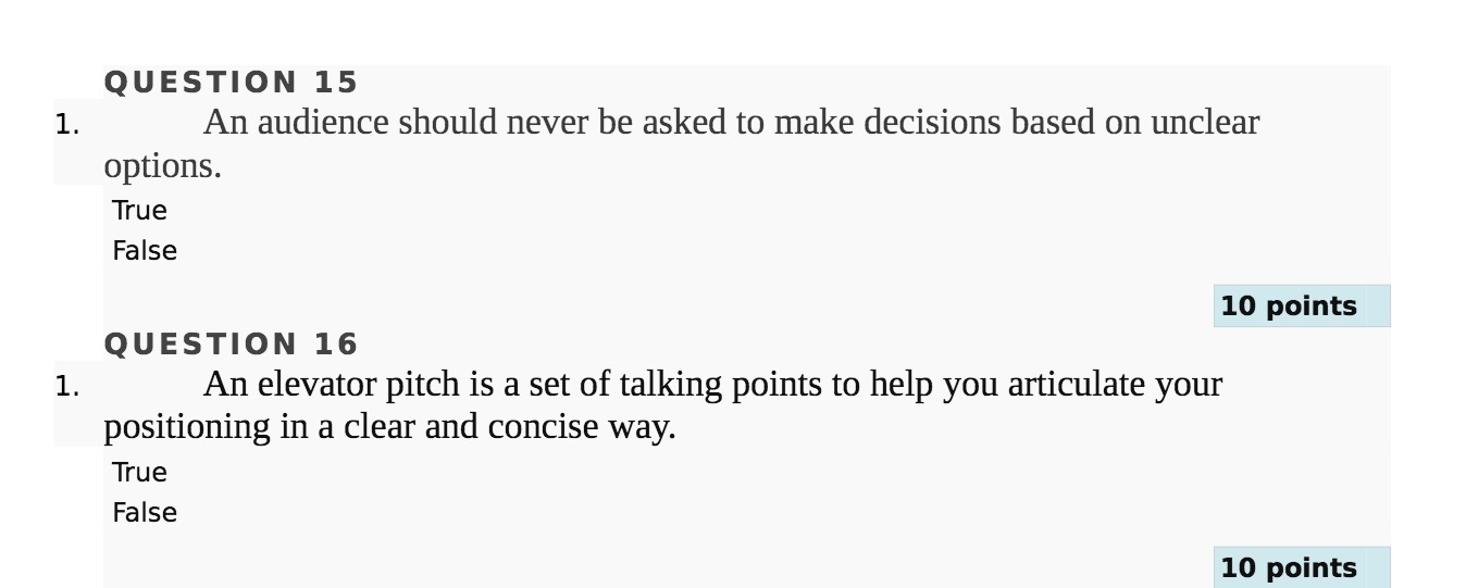  Q U E S T I O N 1 5 An