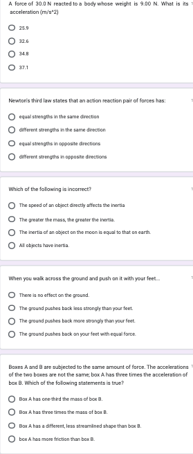 new to physics. Can you help me to answer these questions? Im