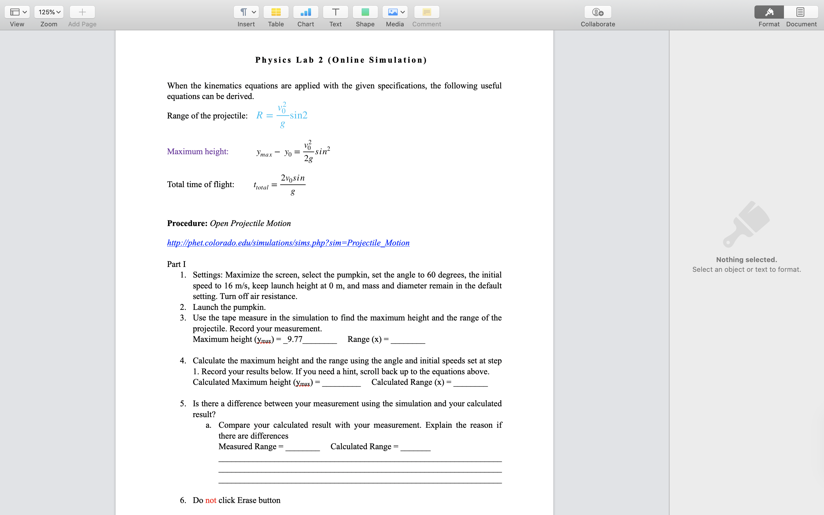 Motion Text Simulation created by the Physics Education Technology Project (PhET) clo