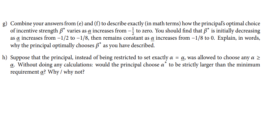 basic principalagent model if the principal is restricted in terms of the