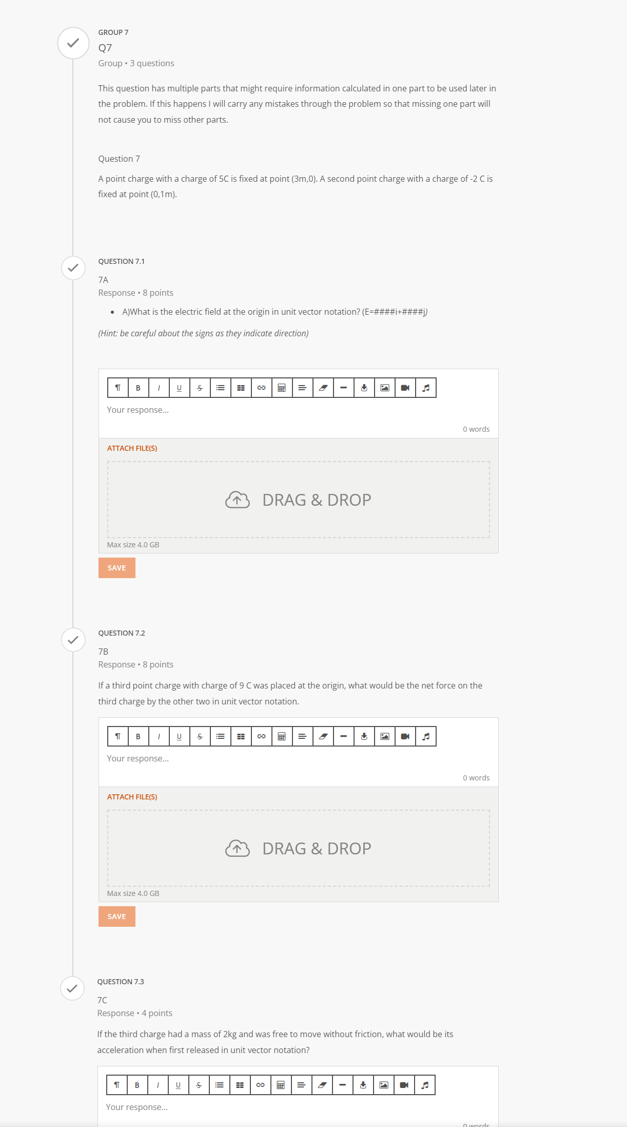 Both electric and magnetic elds 0 Neither electric or magnetic elds. QUESTION