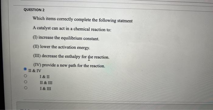  what is the correct answer Which items correctly complete the following