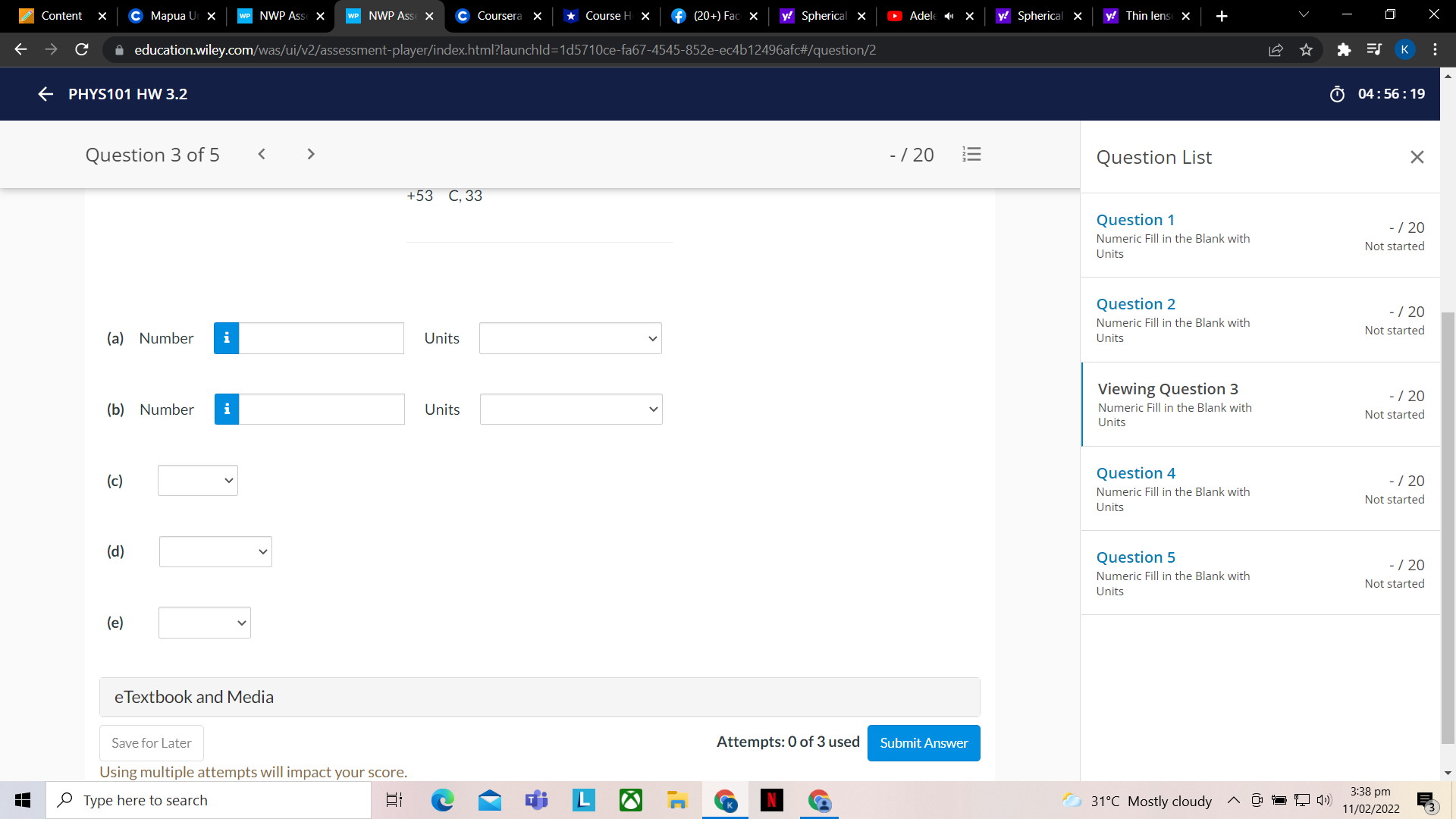NWP Ass( X C Coursera X Course H X f (20+) Fac