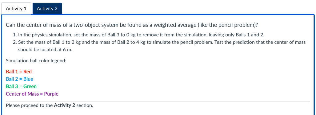 in a desired location for a three-object system. 1. Your rst task