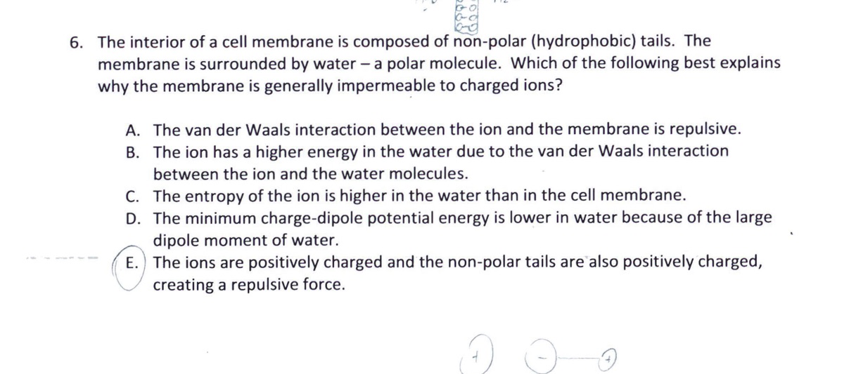  Fr' [..(. 6. The interior ofa cell membrane is composed of