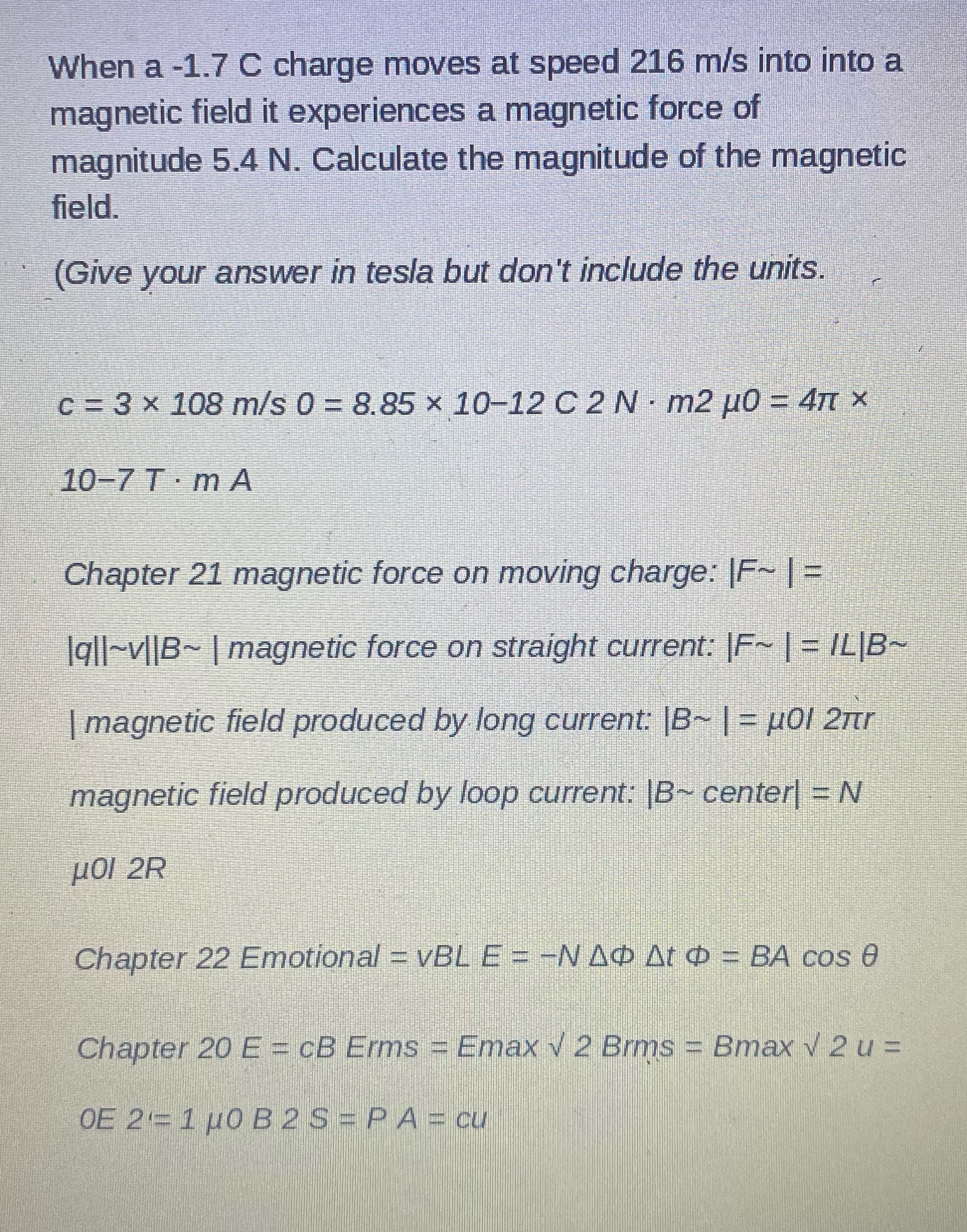 Please help and show steps, provided the equations below! Thanks When a