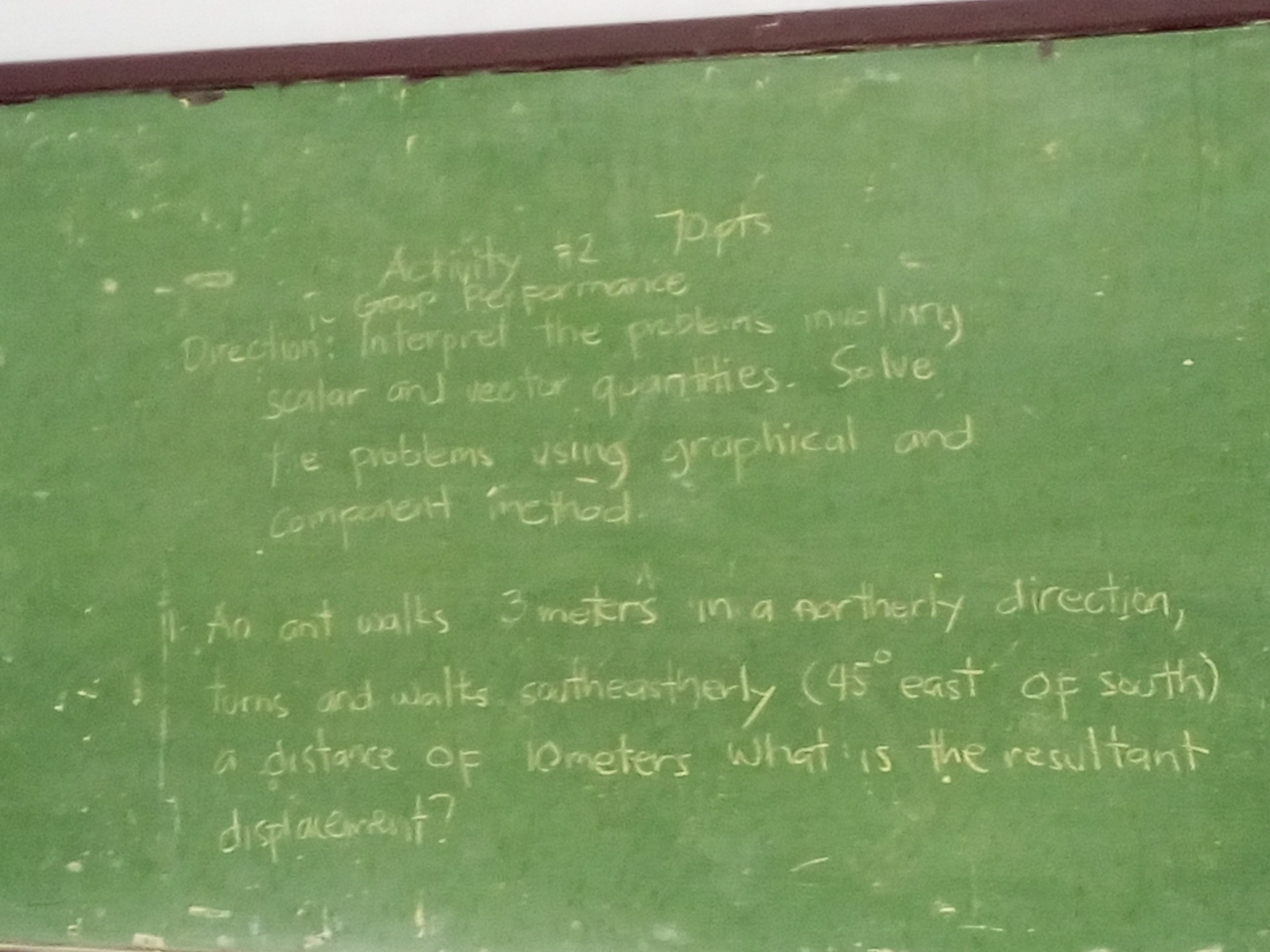 NEED DIGITALIZED OUTPUT ON MAKING THE GRAPHICAL METHOD1m = 1cmAnd in Component