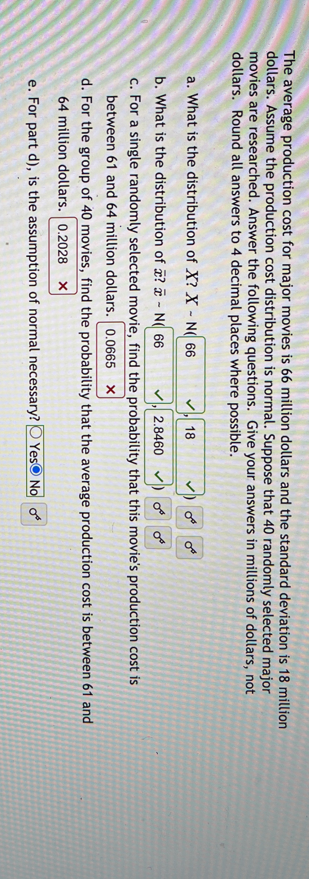Step by Step solution The average production cost for major movies is