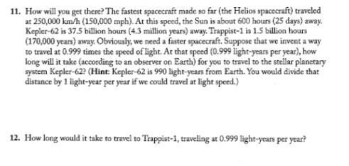 11. How will you get there? The fastest spacecraft made so