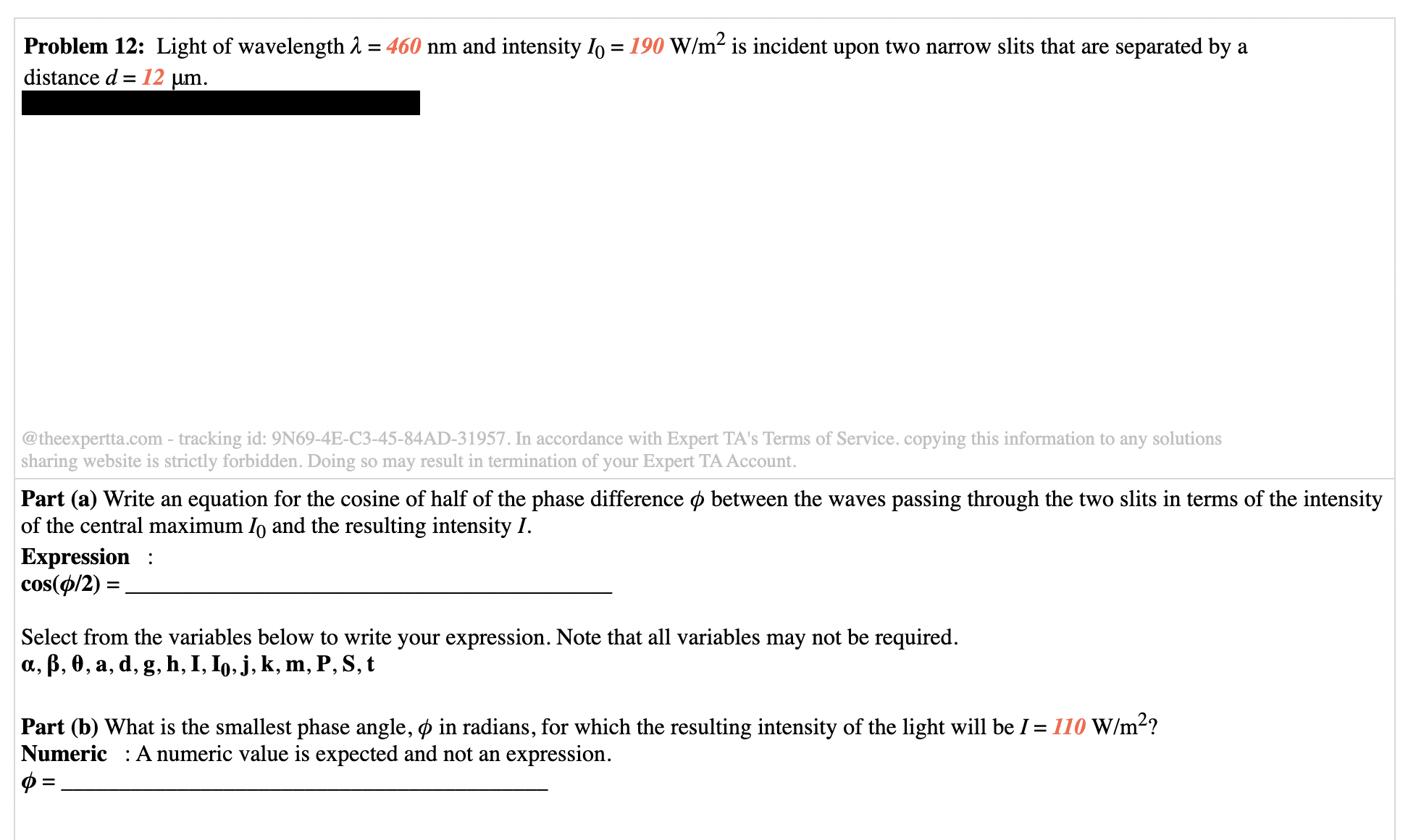9N69-4E-C3-45-84AD-31957. In accordance with Expert TA's Terms of Service. copying this information