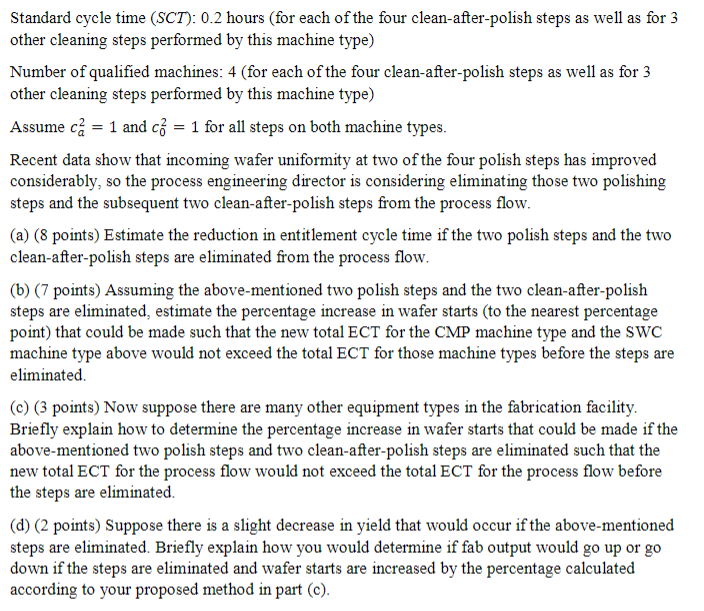 The process ow includes four polish steps performed by a particular type