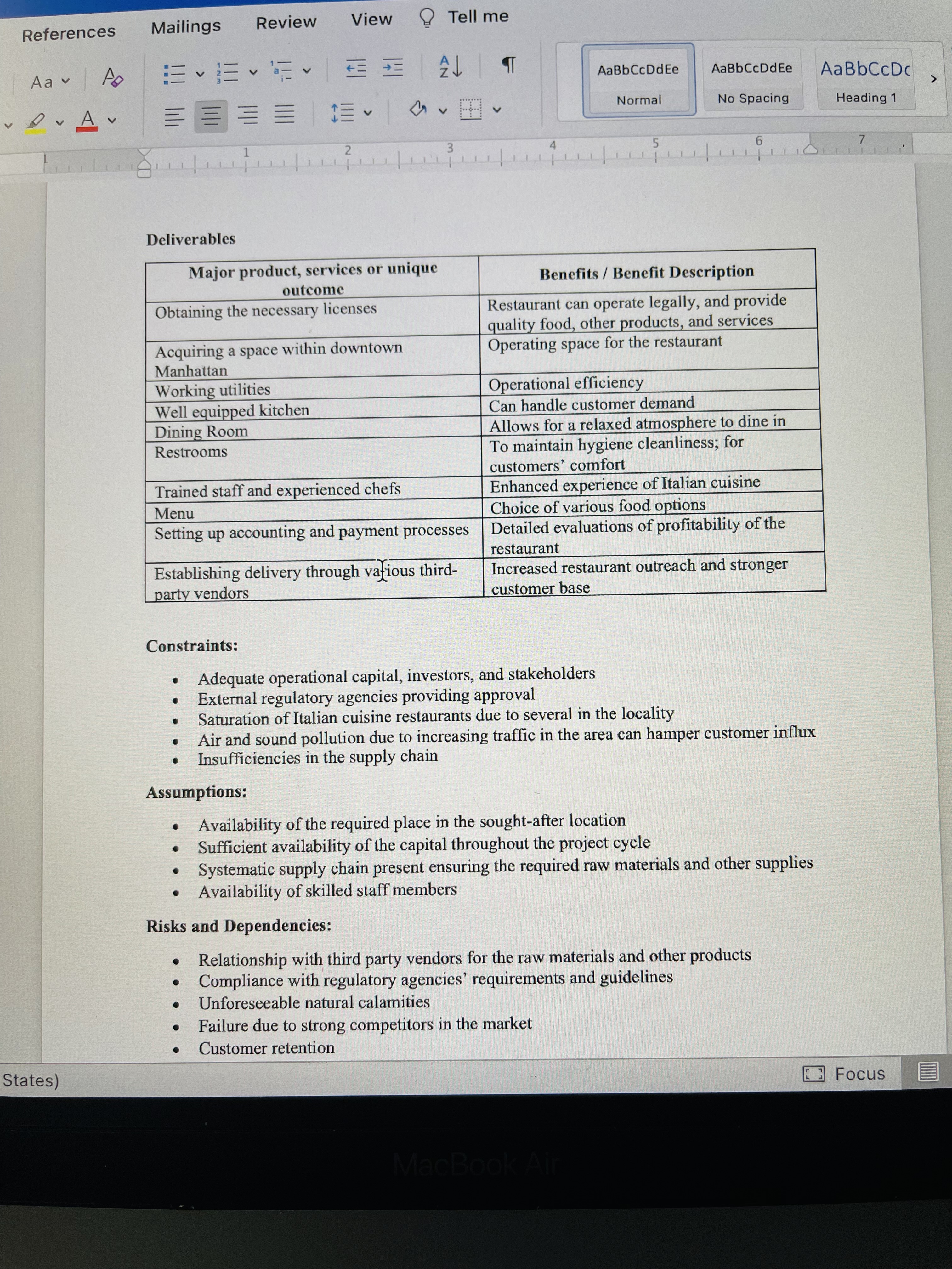 yout References Mailings Review View Tell me A Aa Ap EVEvav Al