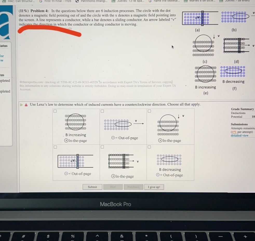  (11 %) Problem 4: In the questions below there are 6