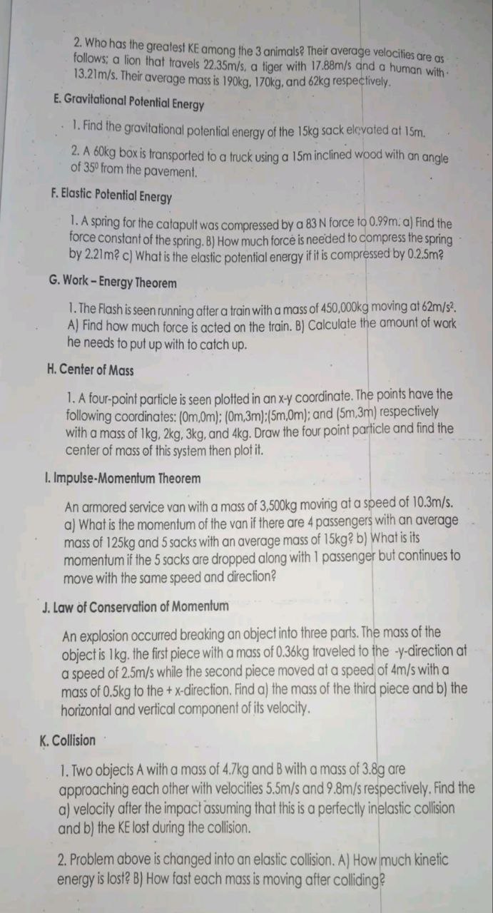 work is done in pushing a desk with a force of 280