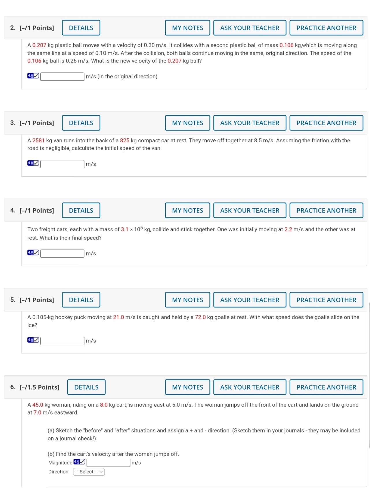 I need help, this is from the website webassign 2. [-/1 Points]