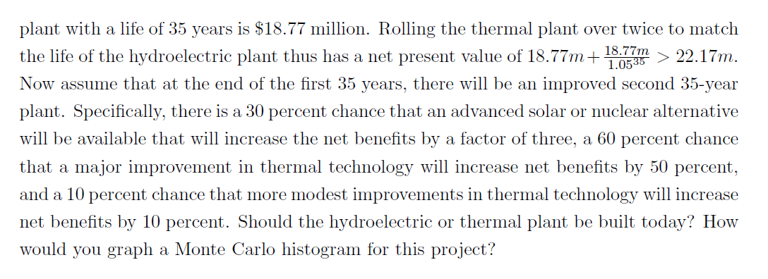 and Practice. 4th Ed. Exercise 5: Expected costs and benets Imagine that,