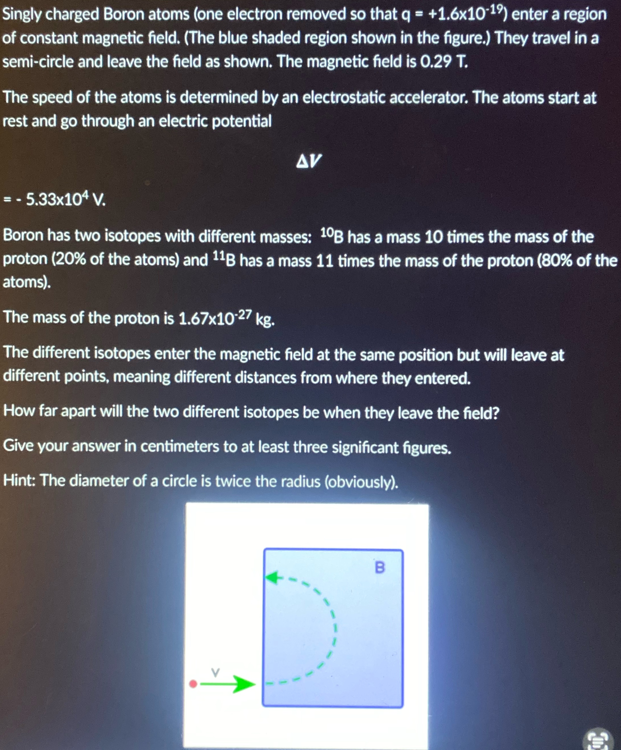 Please just show me how to set this problem up to solve