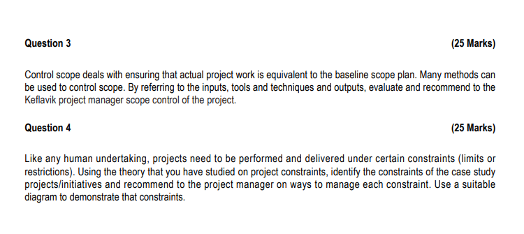 Paper Company has been having problems with its project management process. A
