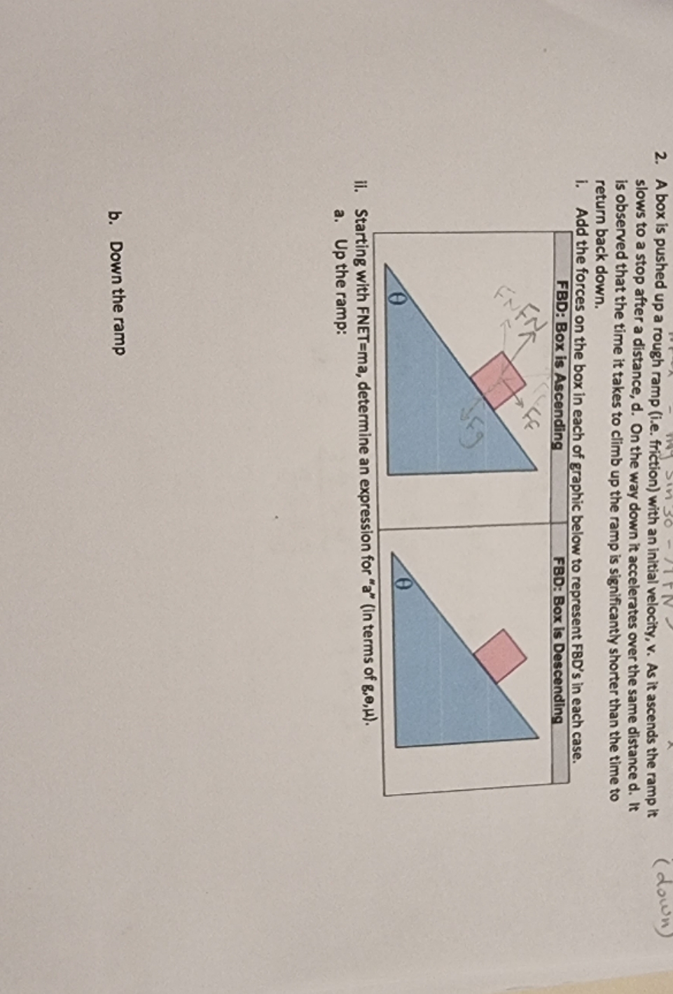 c. using the answers above explain why the time is longer on