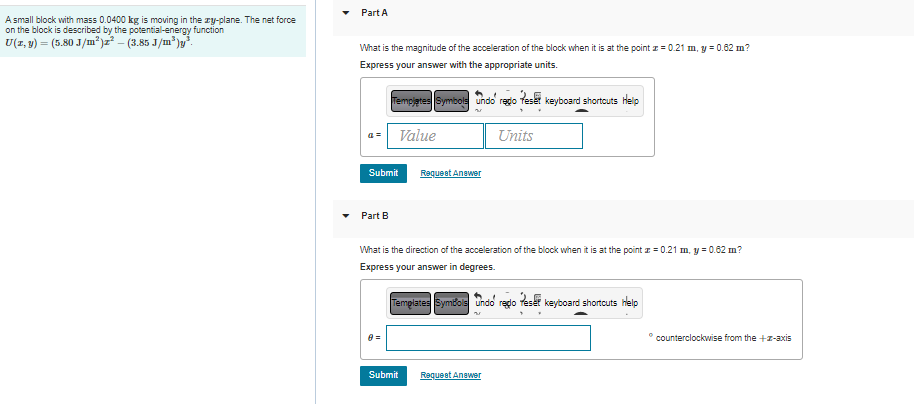 particle moving along the c-axis. This force is associated with potential energy