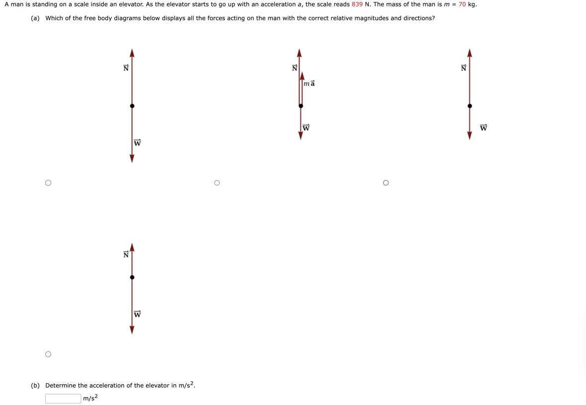 A man is standing on a scale inside an elevator. As