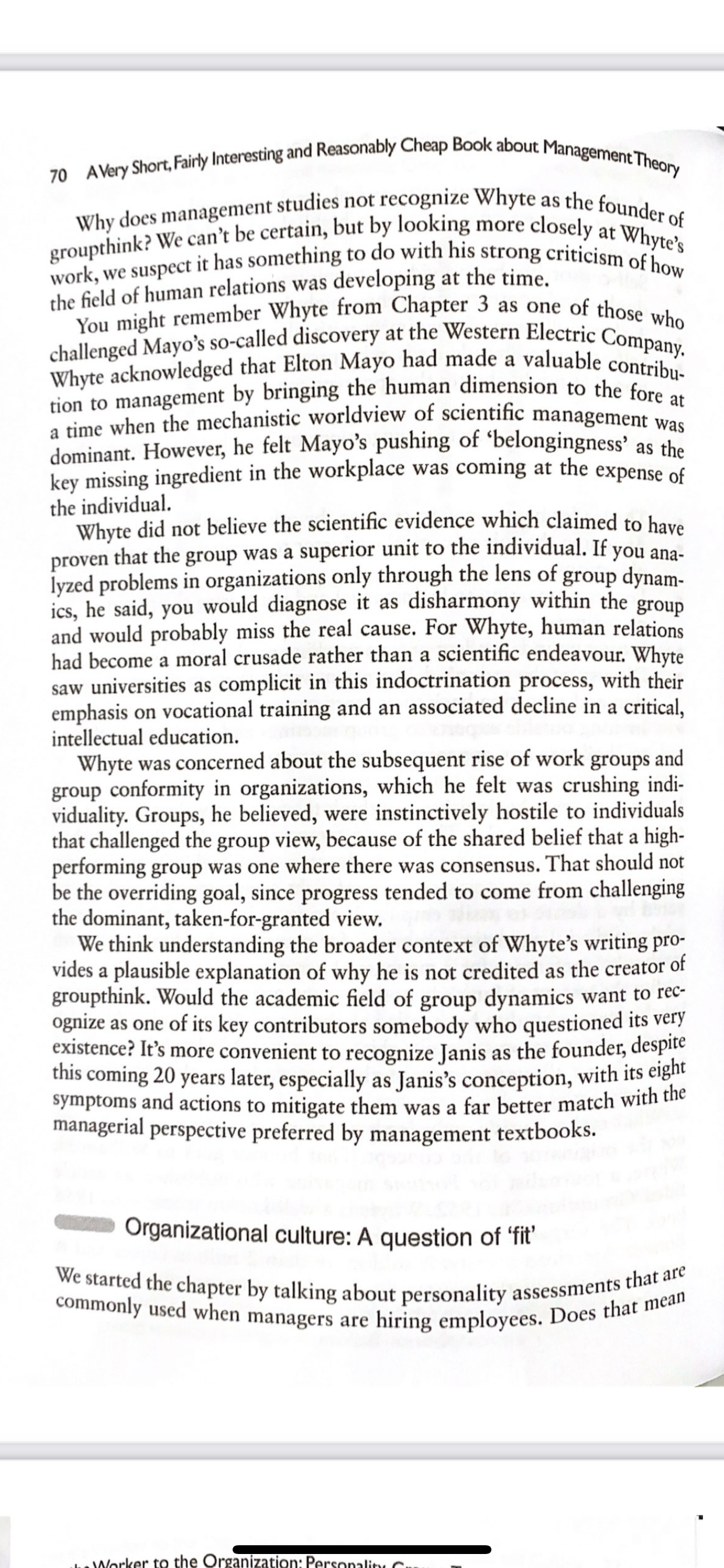 as a profession. We also wrote about how textbooks seek to establish