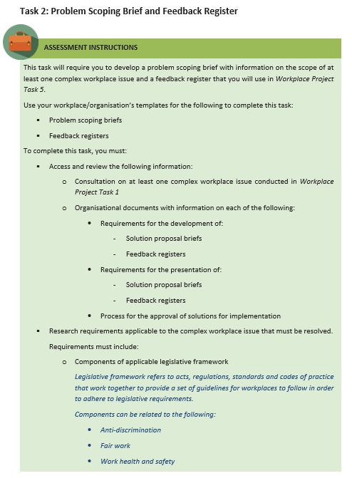 BSBCRT611 - Task 2 part AI need help to answer this task!All