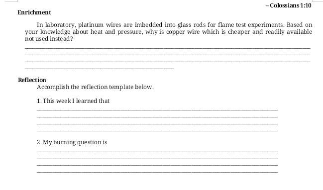 below. Explain your answers on the space provided. Please be guided by