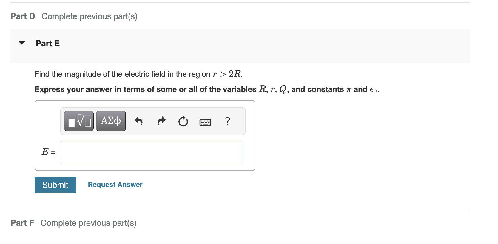 positive charge Q is concentric with a very thin Find the magnitude
