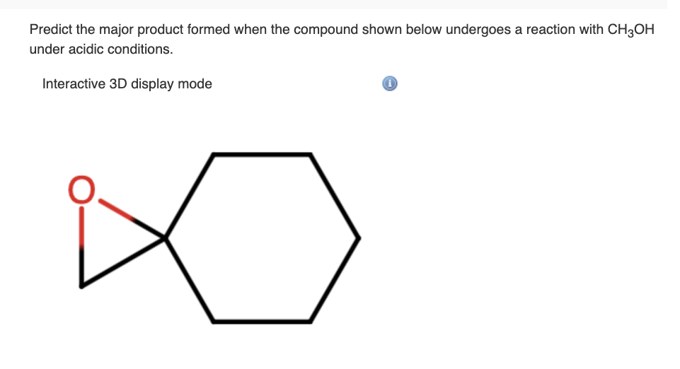 Predict the major product formed when the compound shown below undergoes