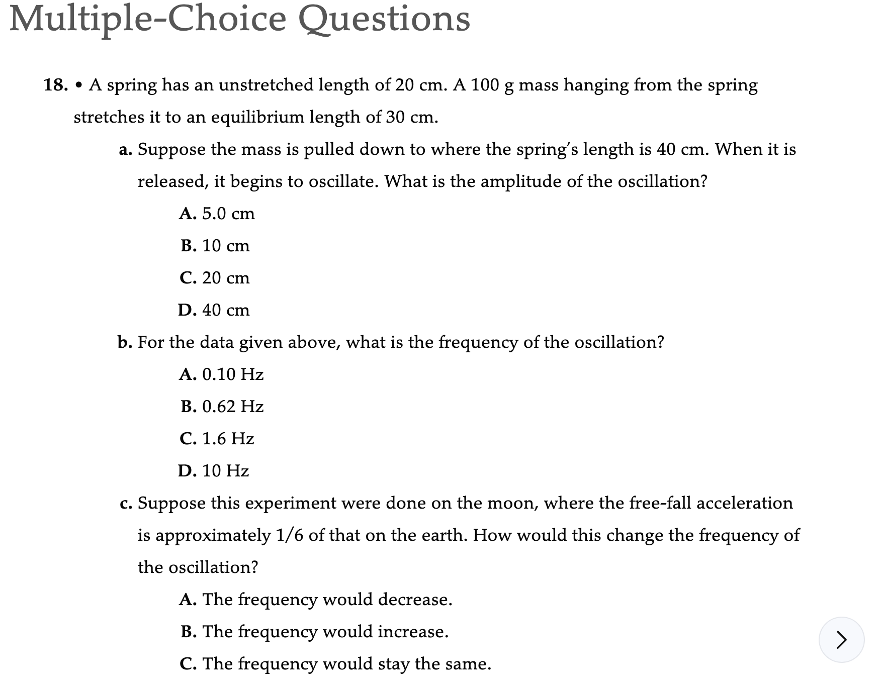 Can you guys please answer this multiple choice question I had difficulties
