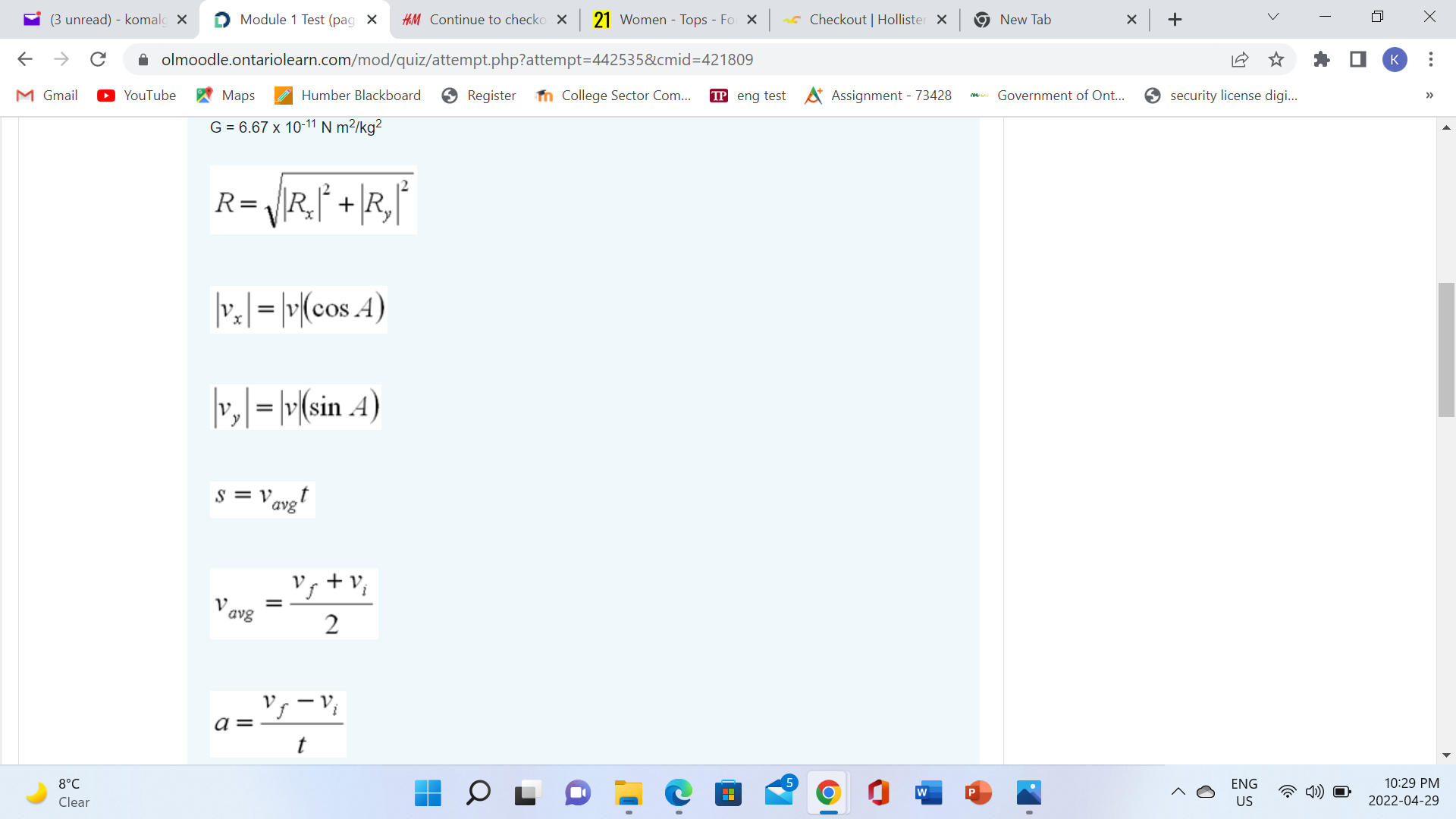  (3 unread) - komal x Module 1 Test (pag X HM