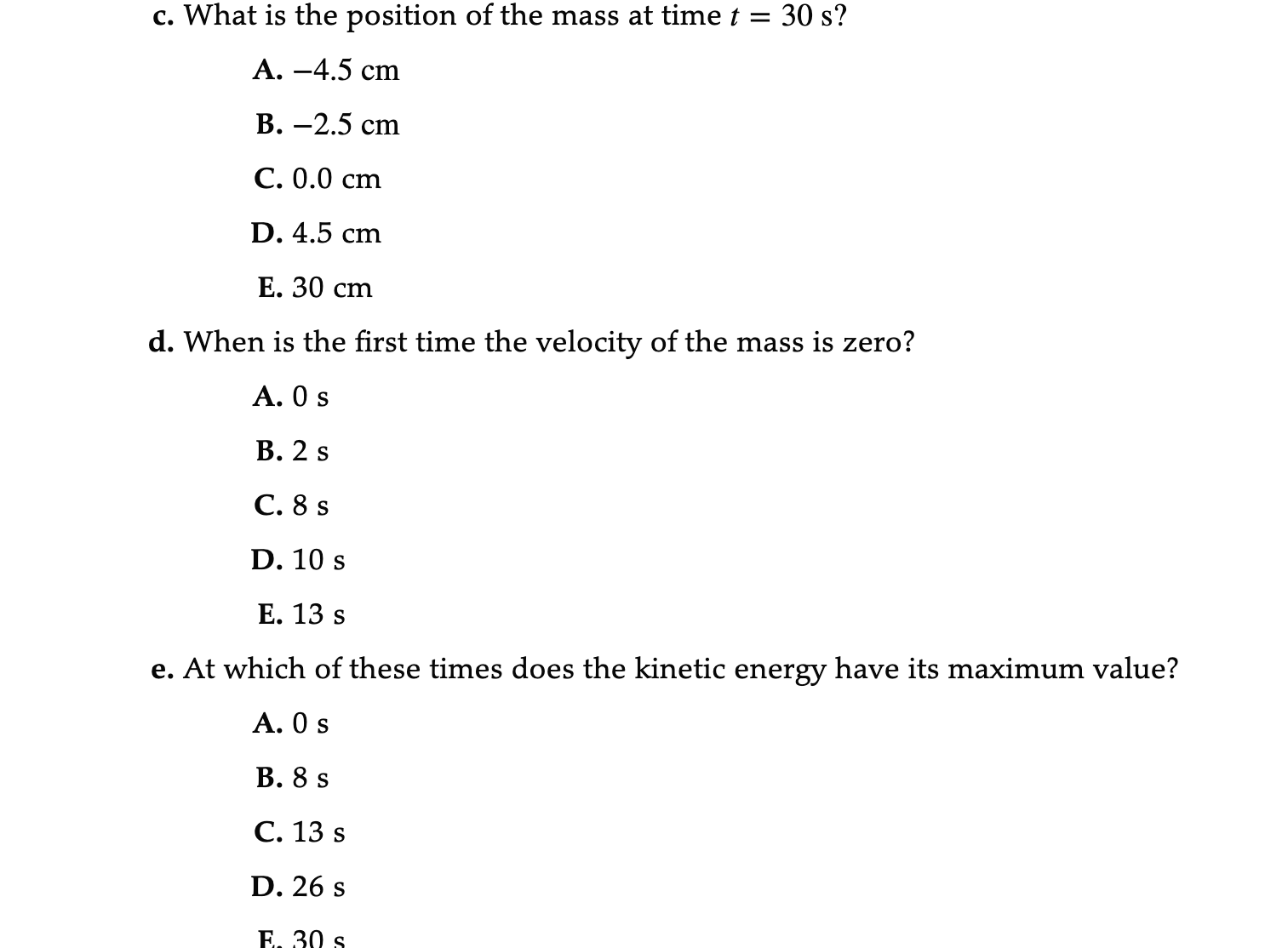 length of 20 cm. A 100 g mass hanging from the spring