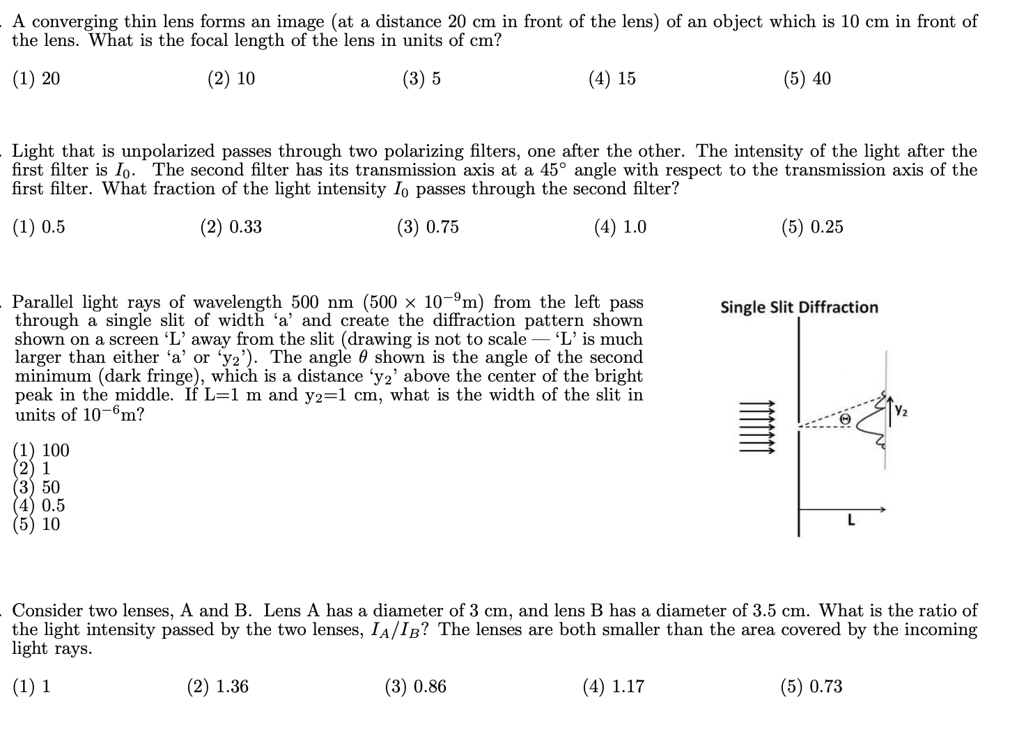 DO NOT USE CALCULUS (Integration, Cross product, etc.) TO SOLVE ANY OF