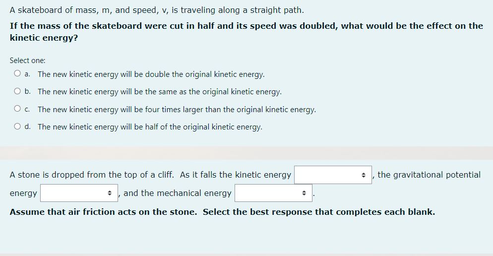 for question2, options are : increases, decreases, stays the same.for question4 options