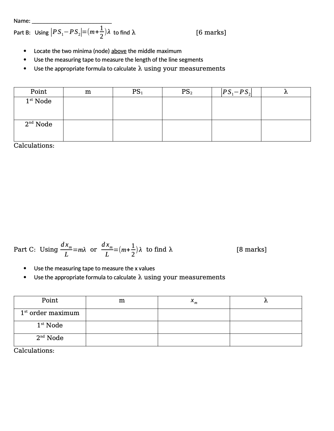 on the link to load the QHet Wave Interference Simulator Click on
