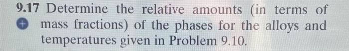and the phase compositions for the following alloys: (a) 15 wt% Sn-85