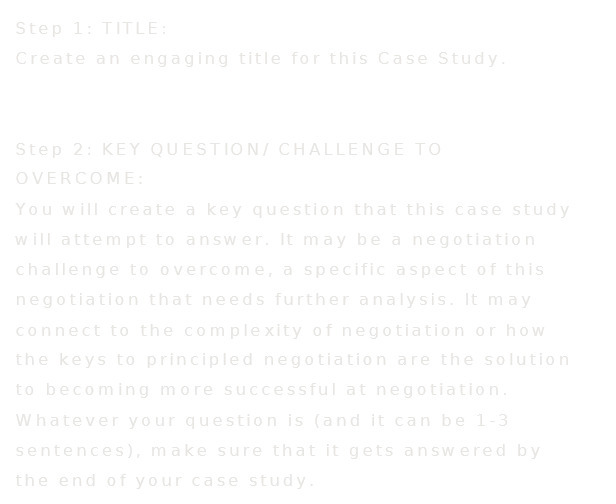 Step 1 : TITLE : Create an engaging title for this